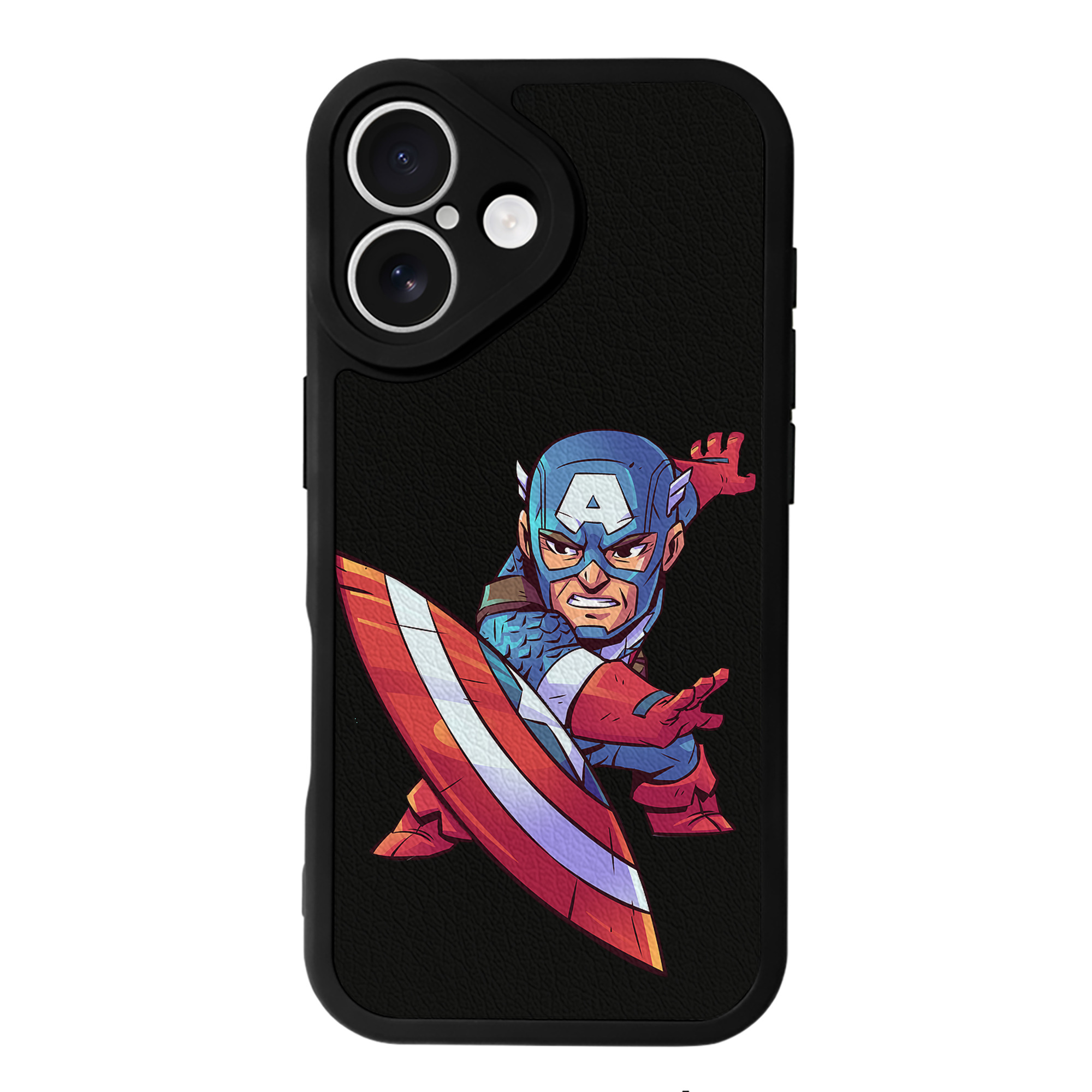 （画像用） アベンジャーズ The Avengers 【iPhone 16シリーズ対応】シリコンスマホケース（レザー調） 材質：シリコン